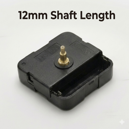 Premium Silent Quartz Clock Movement Mechanism Kit (for Resin Art & MDF Crafts)