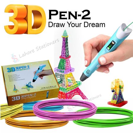 3D Drawing Filament Pen Tool for Kids with LED Display